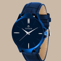 Men's Analog Leather Watch